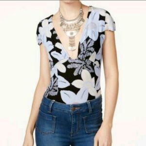 Free People floral shirt